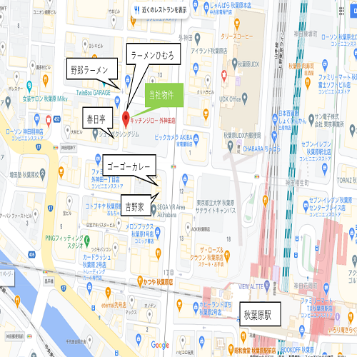 東京都千代田区外神田3 2 12秋葉原店舗１階２号室 居抜き物件専門サイト テンポバックス